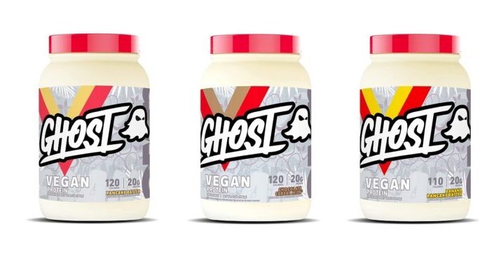 Ghost vegan protein powder lineup